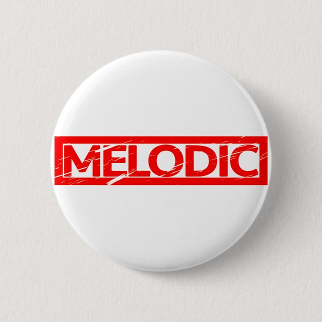 Melodic Stamp 6 Cm Round Badge (Front)