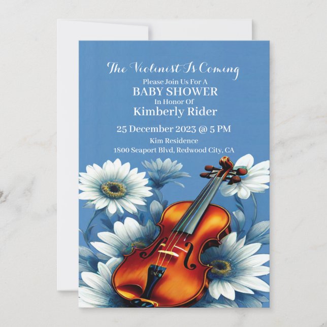 Melodies in Bloom Invitation (Front)