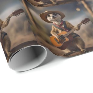 Melodies of the Savanna A Meerkat Guitar Serenade, Wrapping Paper