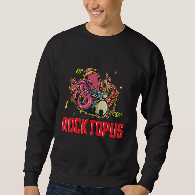 Melodious Eight Limbed Rocktopus Harmonic Kraken Sweatshirt (Front)