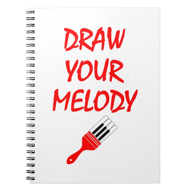 Melody brush spiral notebook (Front)