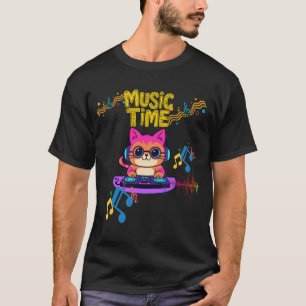 "Melody Cat – Cute Piano Kitty T-Shirt" 🎹🐱 T-Shirt
