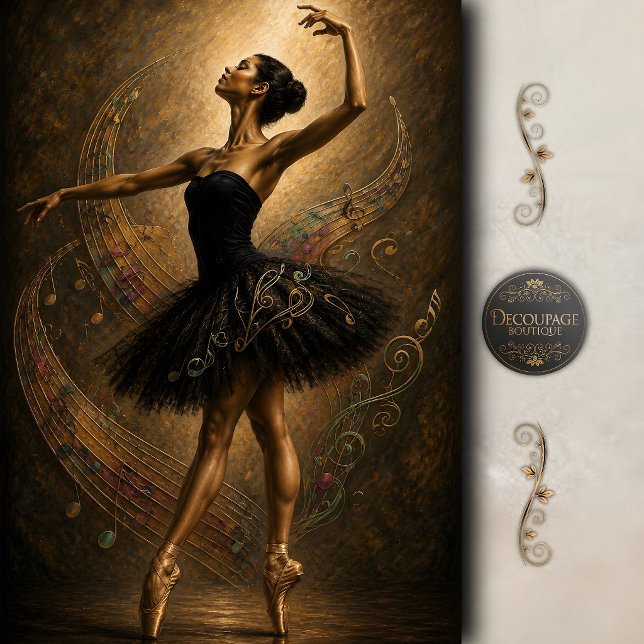 Melody in Motion Ballet Decoupage Tissue Paper (Melody in Motion Ballet Decoupage Tissue Paper)