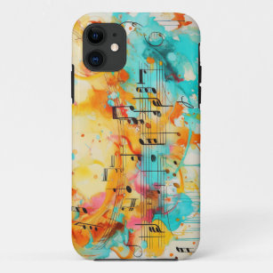 Melody of colours and music notes Case-Mate iPhone case