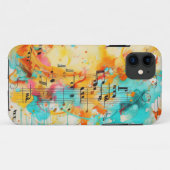 Melody of colours and music notes Case-Mate iPhone case (Back (Horizontal))
