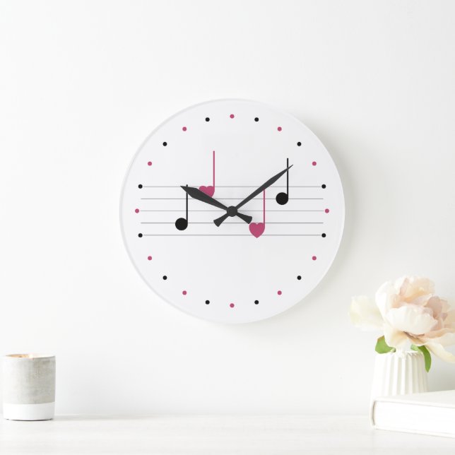 Melody of Love (Linear) Large Clock (Home)