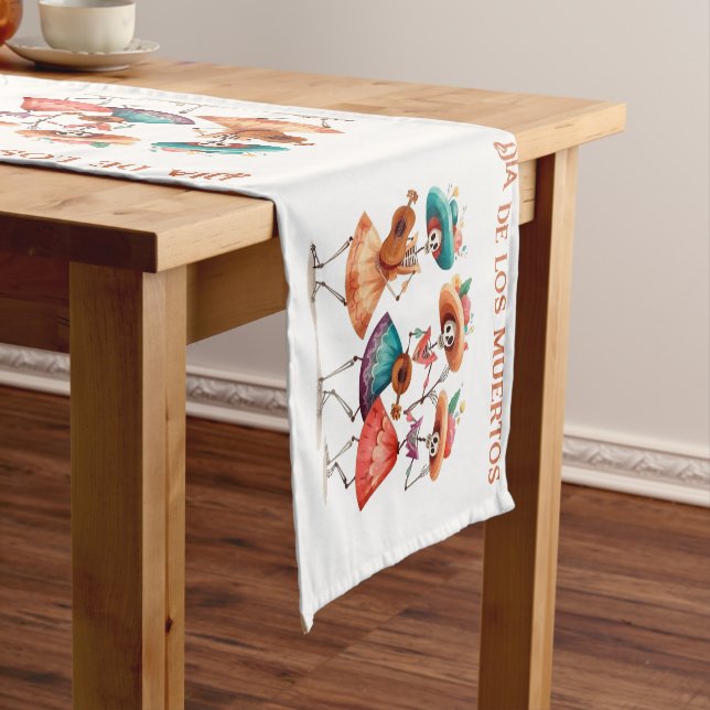 Melody of the Dancing Dead, custom Short Table Runner (In Situ)