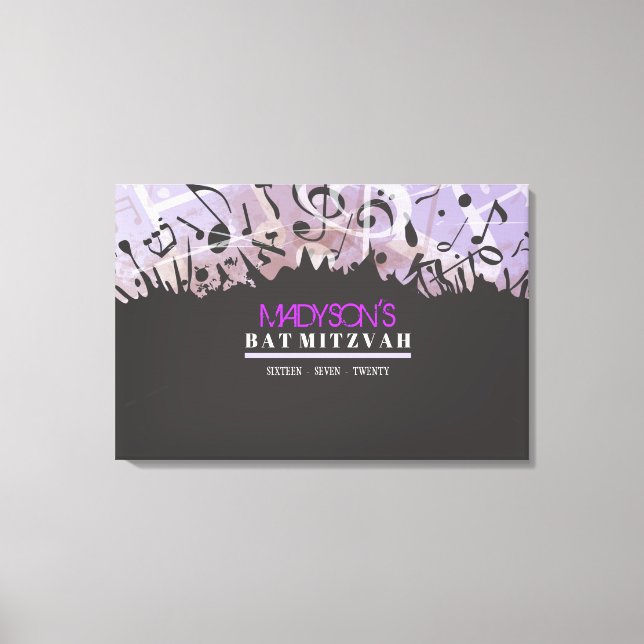 MELODY OF THE TORAH Bar Bat Mitzvah Sign In Board (Front)