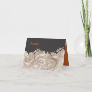 MELODY of the TORAH Bar Bat Mitzvah Thank You Card