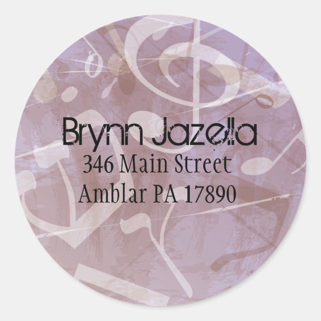 MELODY of the TORAH Return address sticker (Front)