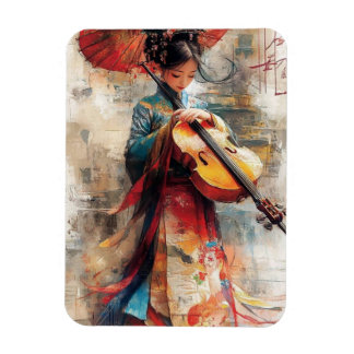 Melody of Tradition: The Harmony of Art and Music Magnet