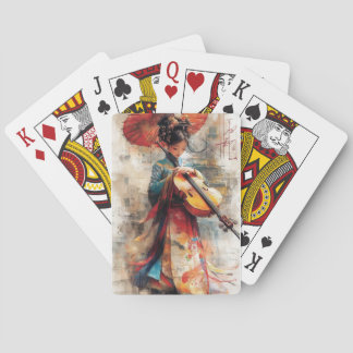 Melody of Tradition: The Harmony of Art and Music Playing Cards