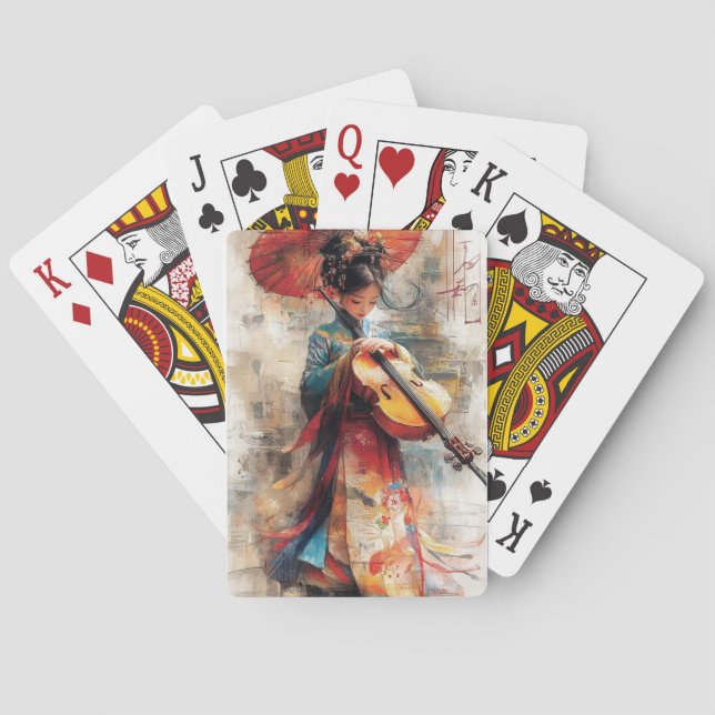 Melody of Tradition: The Harmony of Art and Music Playing Cards (Back)