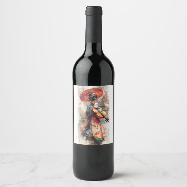 Melody of Tradition: The Harmony of Art and Music Wine Label (Front)