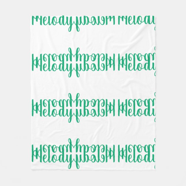 Melody Personalised Fleece Blanket (Front)