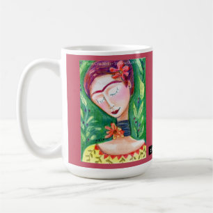 meloearth frida kahlo in green coffee cup