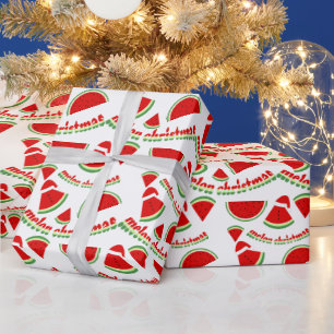 Melon Christmas Pattern Wrapping Paper