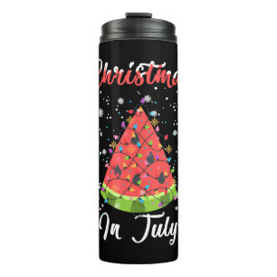 Melon Christmas Tree Summer Christmas In July Thermal Tumbler
