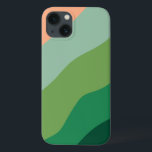 Melon Colour Green Shapes Personalised iPad Pro Co iPhone 13 Case<br><div class="desc">Simple,  colourful and modern design of colourful shapes in a beautiful melon palette of greens,  blue and orange. Fully personalised or customisable with a name or words of your choosing.</div>