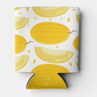 Melon Doodle Fruit Vintage Design Can Cooler