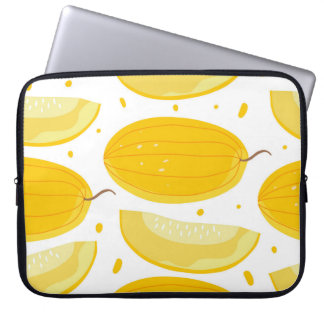 Melon Doodle Fruit Vintage Design Laptop Sleeve