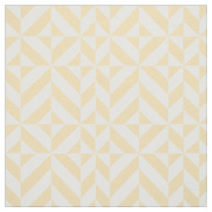 Melon Geometric Art Deco Fabric