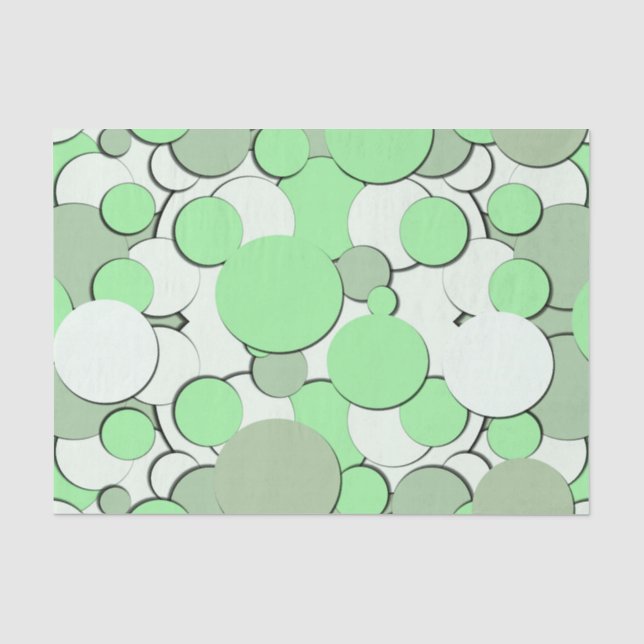 Melon Green Monochrome Tissue Paper (Front)