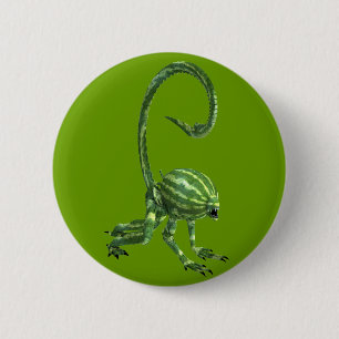 Melon Head Creature 6 Cm Round Badge