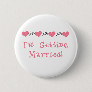 Melon Hearts I'm Getting Married 6 Cm Round Badge
