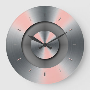 Melon Highlights Monochrome Large Clock
