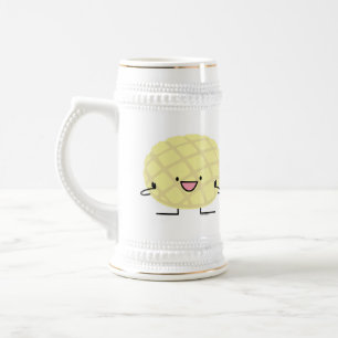 Melon Pan Japanese concha sweet bread patisserie Beer Stein