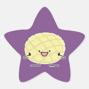 Melon Pan Japanese concha sweet bread patisserie Star Sticker