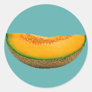 Melon Slice Classic Round Sticker