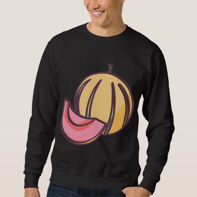 Melon summer fruit design for fruit and watermelon sweatshirt (Front)