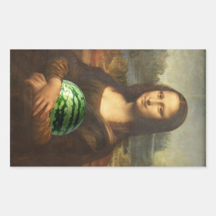 Melona Lisa Rectangular Sticker