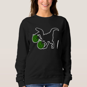Melonsaurus Cute Watermelon & Tropical Dinosaur Sweatshirt