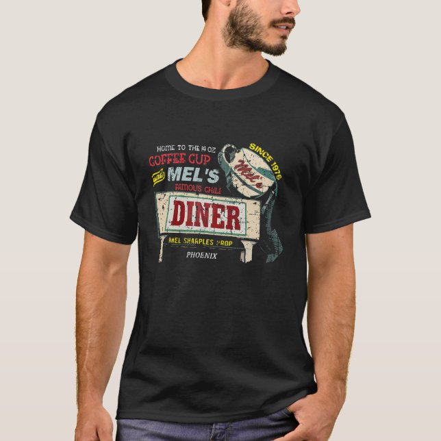 Mel's Diner From Alice Distressed T-Shirt (Front)