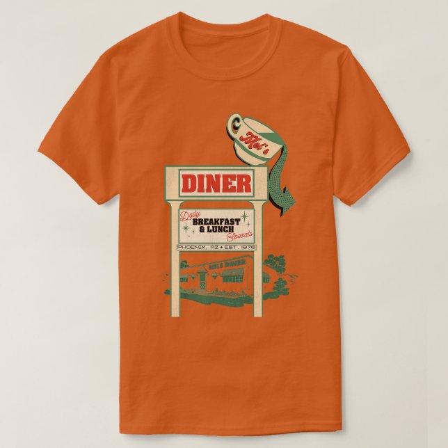 Mels Diner T-Shirt (Design Front)
