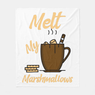 Melt My Marshmallows Fleece Blanket