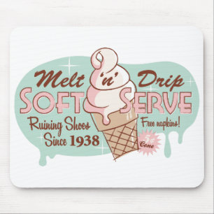 Melt 'n' Drip Soft Serve Ice Cream Mousepad