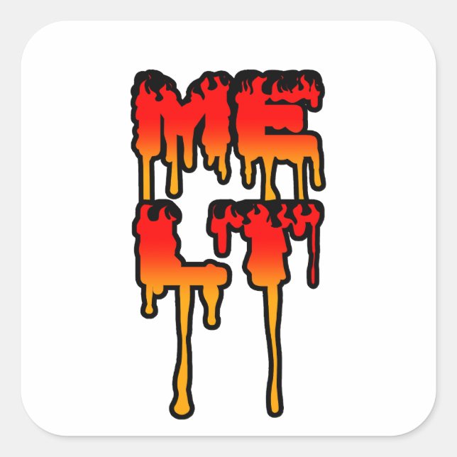 Melt Square Sticker (Front)