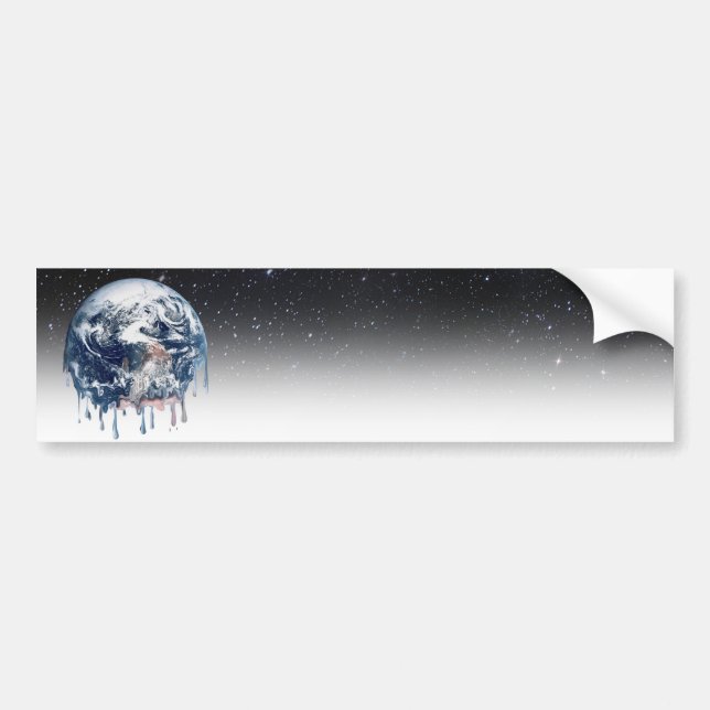 Meltdown (Half Universe Background) Bumper Sticker (Front)