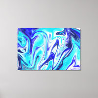 Melted Blue | Marble Fluid Art