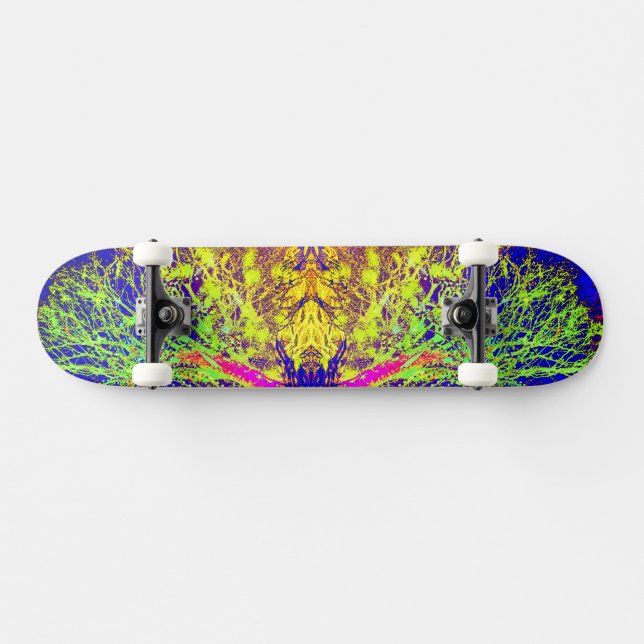 Melted Branch Neon Skateboard (Horz)