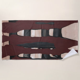 Melted Chocolate Bar Beach Towel