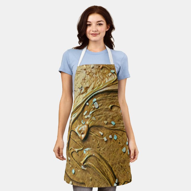 Melted chocolate ice cream cake sprinkles apron (Worn)