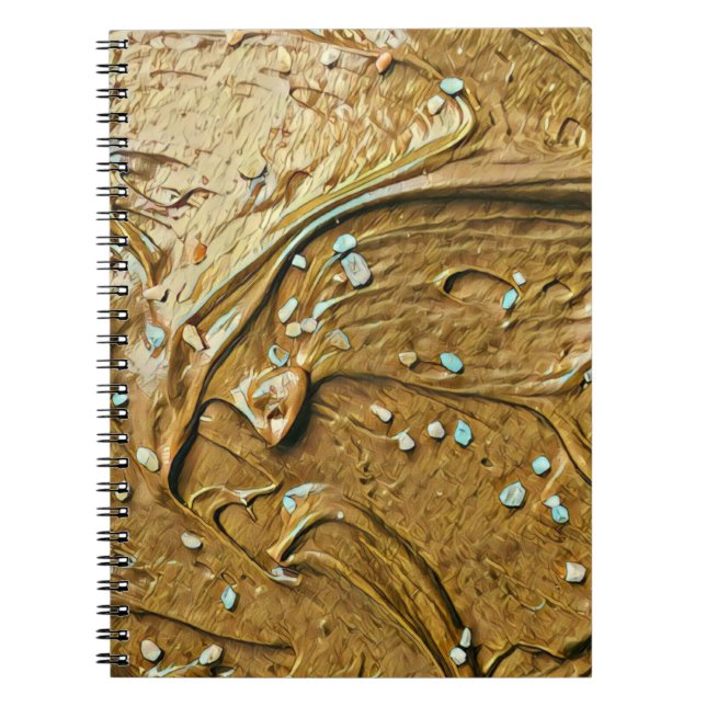 Melted chocolate ice cream cake sprinkles notebook (Front)