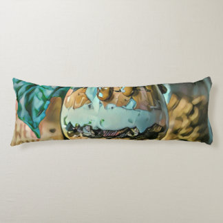 Melted chocolate ice cream shop scoop body cushion