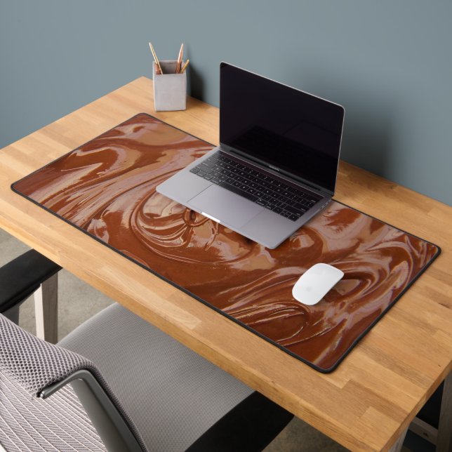 Melted Chocolate Texture Desk Mat (Office 2)