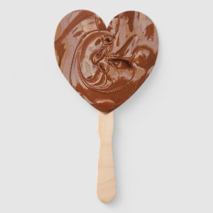 Melted Chocolate Texture Hand Fan